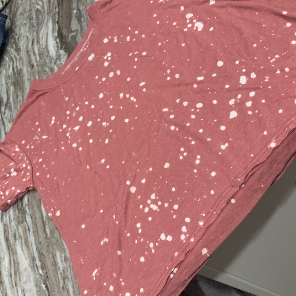 Bleached look soft tee shirt by kick off, XL